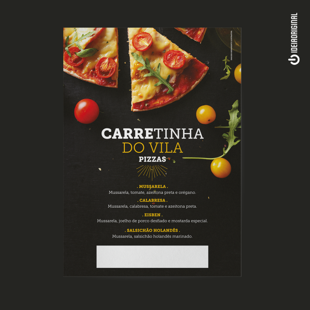 cartaz-carretinha do vila - pizza