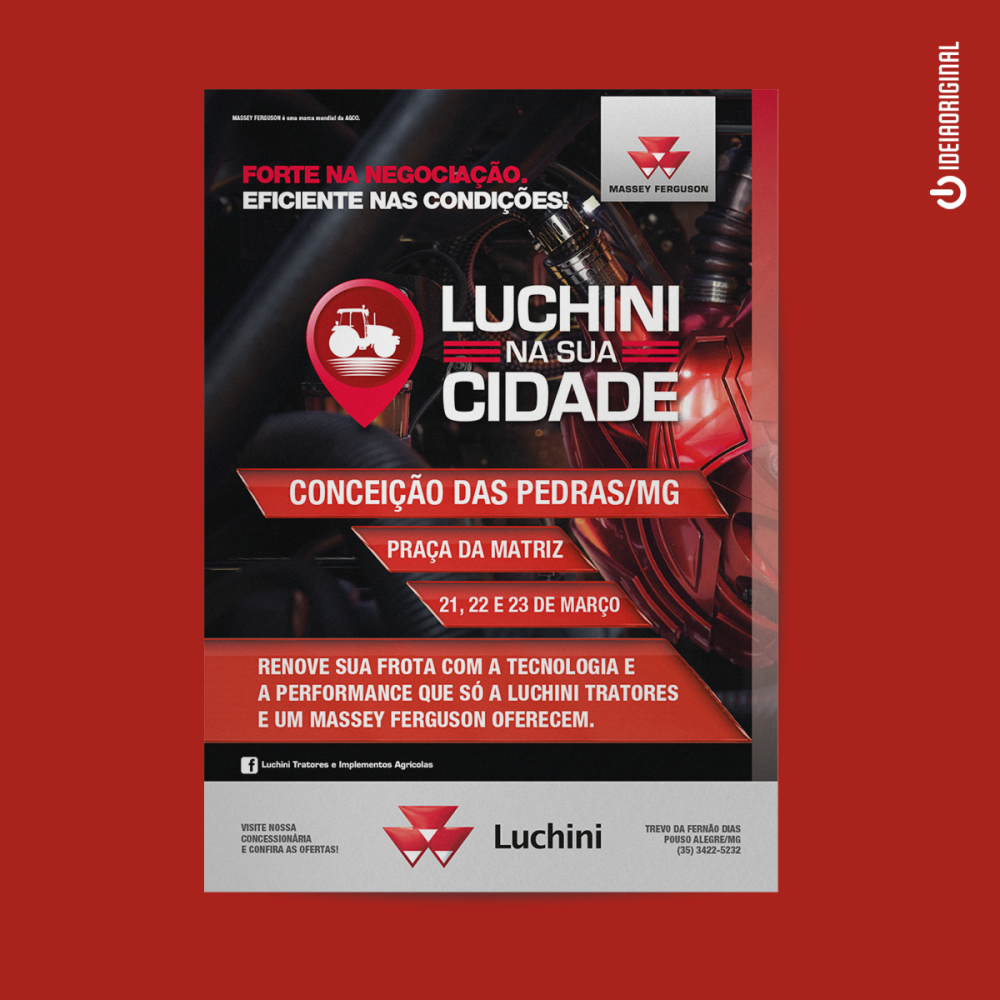 cartaz - luchini na cidade - pedras