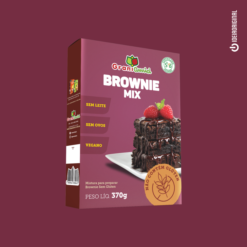 mix vegano - brownie - graniamici