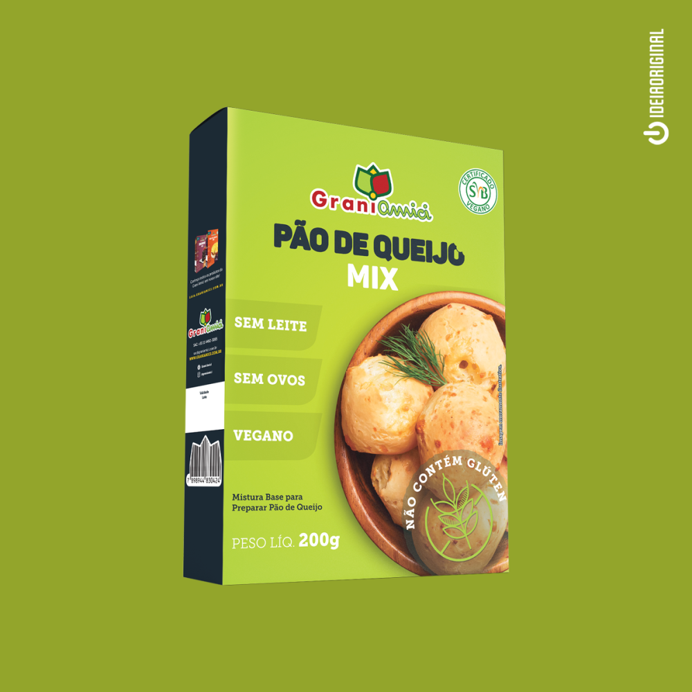 mix vegano - pao de queijao - graniamici