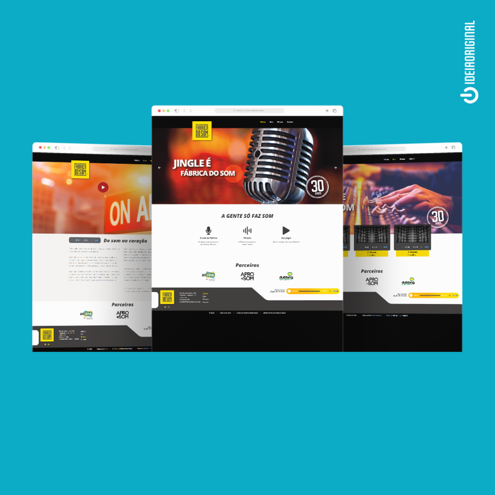 site - fabrica do som